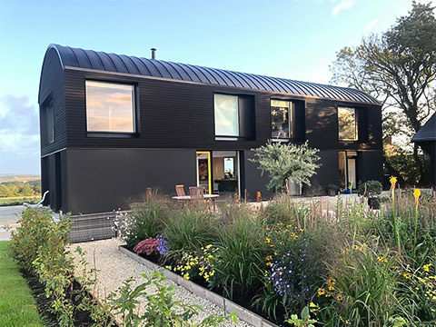 Kastrip Windows an a black barn conversion in Shropshire