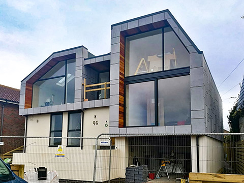 Kastrup windows in contemporary architect-designed home.